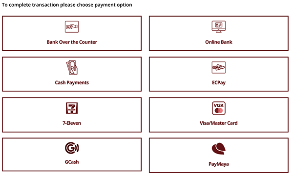 NBI Clearance Available Payment Options